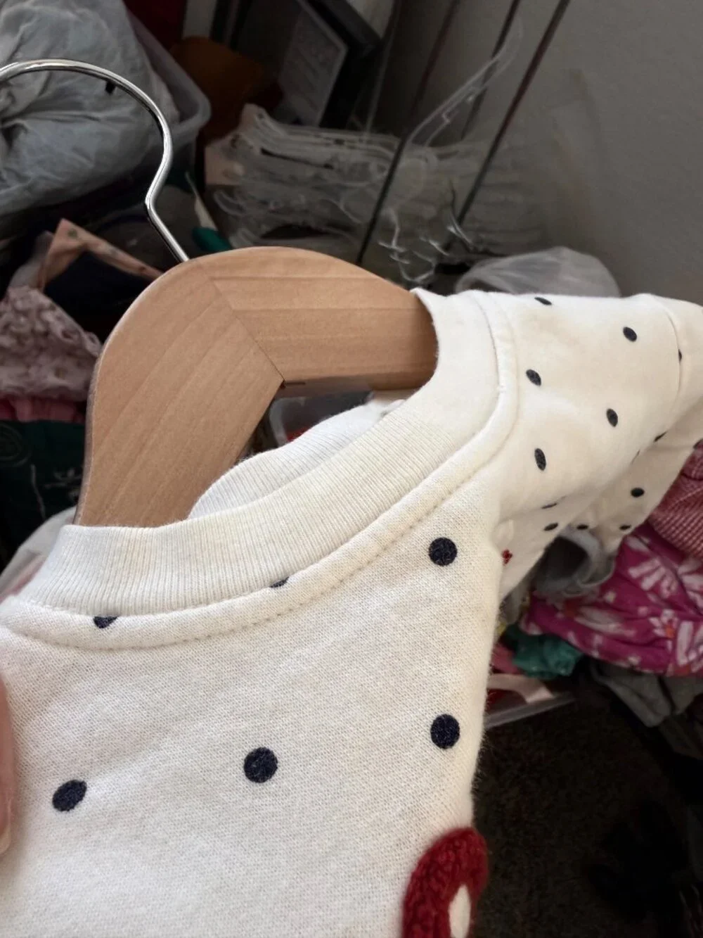 Gap Baby Girls Polka Dot Love Joggers Set 2-Piece Lounge Outfit Sz 6-12m